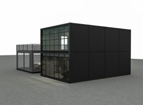 Bauhu custom designed modular portable relocatable flat pack retail and event buildings
